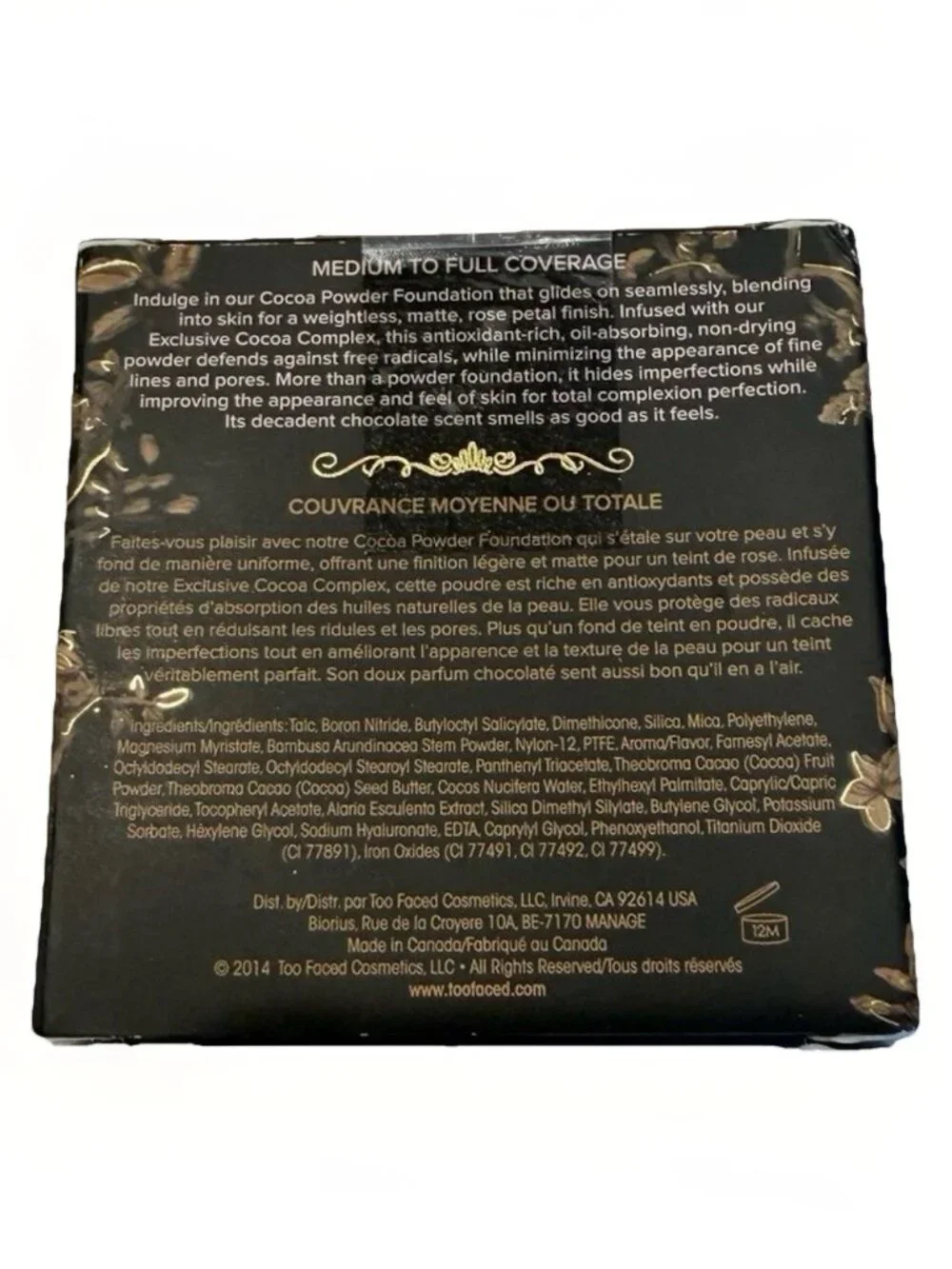 Too Faced Cocoa Powder Foundation TAN New In Box‎